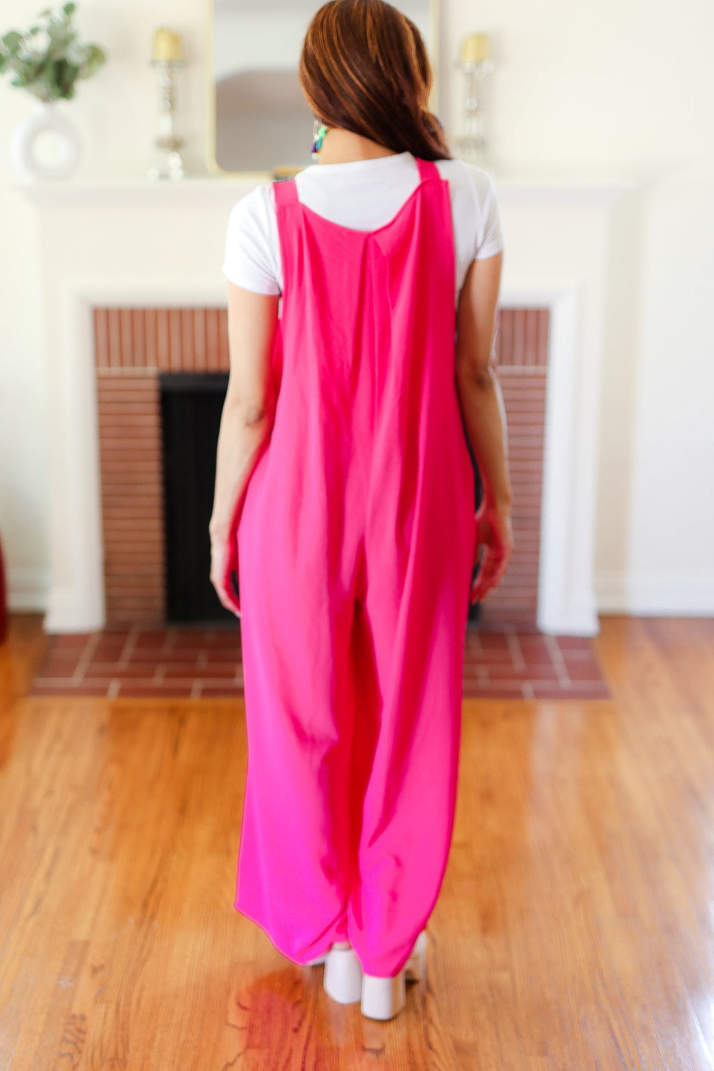 Summer Dreaming Pink Wide Leg Suspender Overall Jumpsuit-Haptics-[option4]-[option5]-[option6]-[option7]-[option8]-Shop-Boutique-Clothing-for-Women-Online