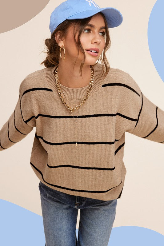 Eunice Sweater-La Miel-COOKIE DOUGH-S-[option4]-[option5]-[option6]-[option7]-[option8]-Shop-Boutique-Clothing-for-Women-Online