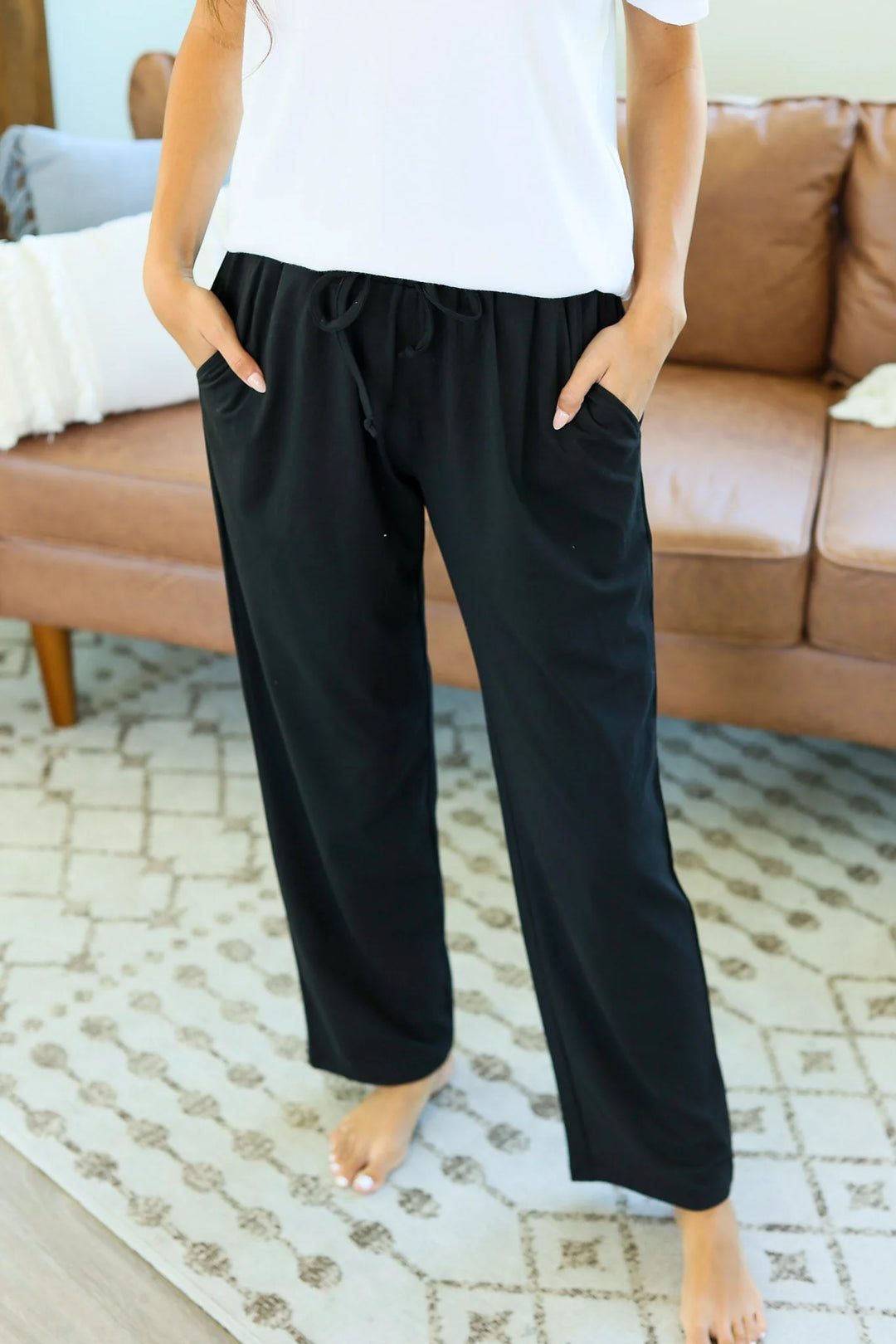 Michelle Mae Cloud Lounge Pants - Black-The Bee Chic Boutique-[option4]-[option5]-[option6]-[option7]-[option8]-Shop-Boutique-Clothing-for-Women-Online
