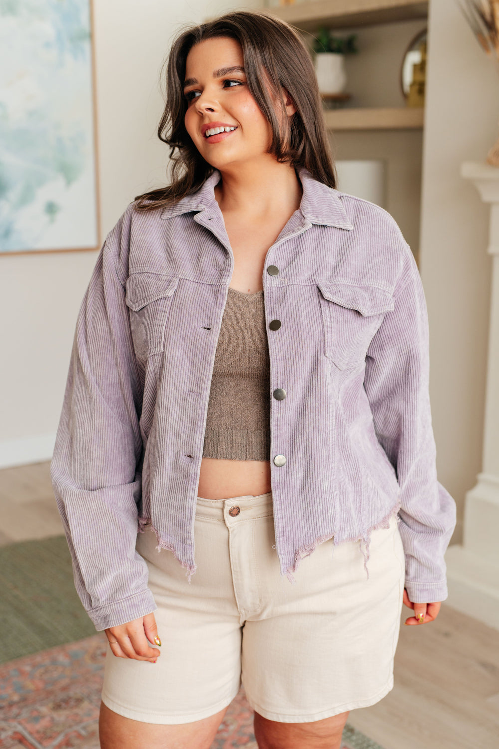 POL Main Stage Corduroy Jacket in Lavender-Layers-Ave Shops-[option4]-[option5]-[option6]-[option7]-[option8]-Shop-Boutique-Clothing-for-Women-Online