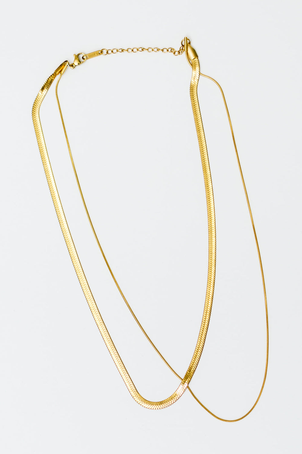 Noontide Double Chain Necklace-Accessories-Ave Shops-OS-[option4]-[option5]-[option6]-[option7]-[option8]-Shop-Boutique-Clothing-for-Women-Online