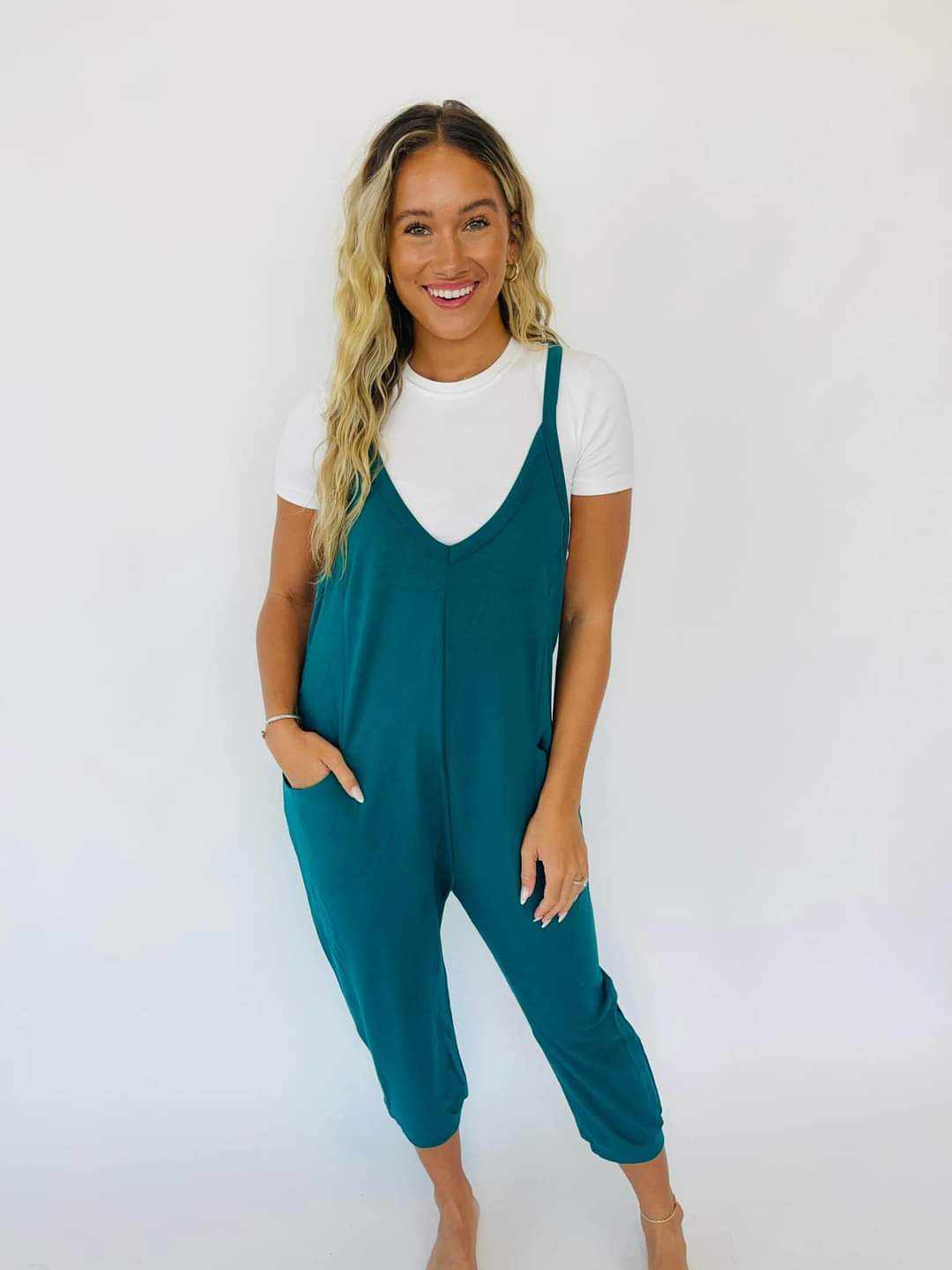 Shirley & Stone Becky Romper - Teal-Preorder Shirley&amp;Stone-Shirley & Stone-[option4]-[option5]-[option6]-[option7]-[option8]-Shop-Boutique-Clothing-for-Women-Online