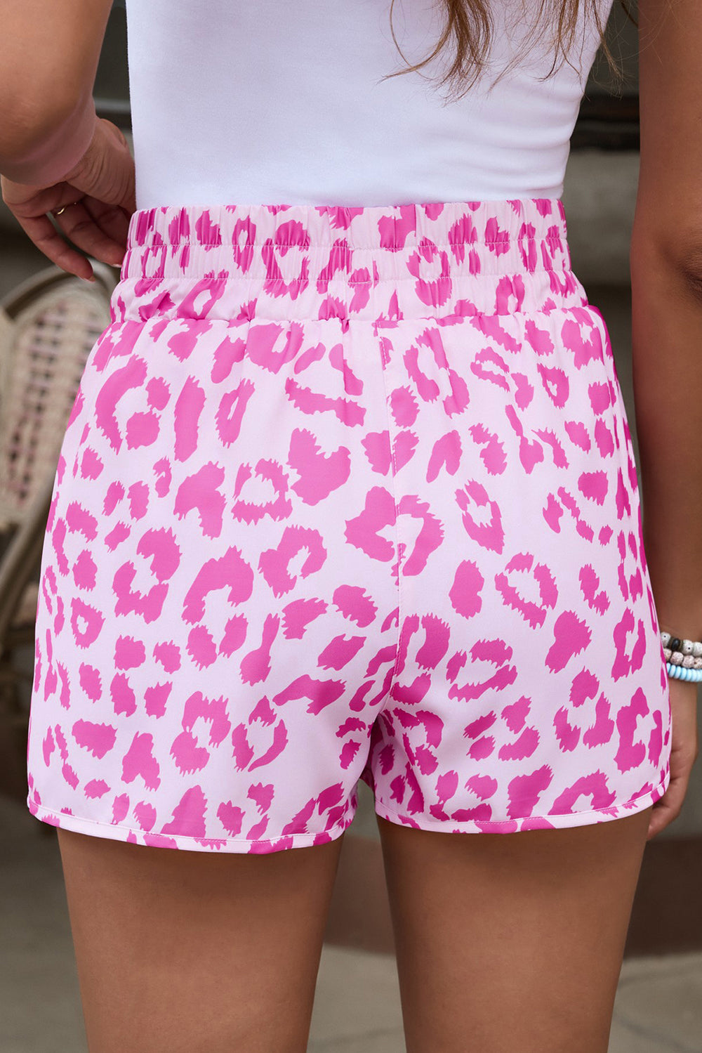 Leopard Elastic Waist Shorts-Trendsi-[option4]-[option5]-[option6]-[option7]-[option8]-Shop-Boutique-Clothing-for-Women-Online