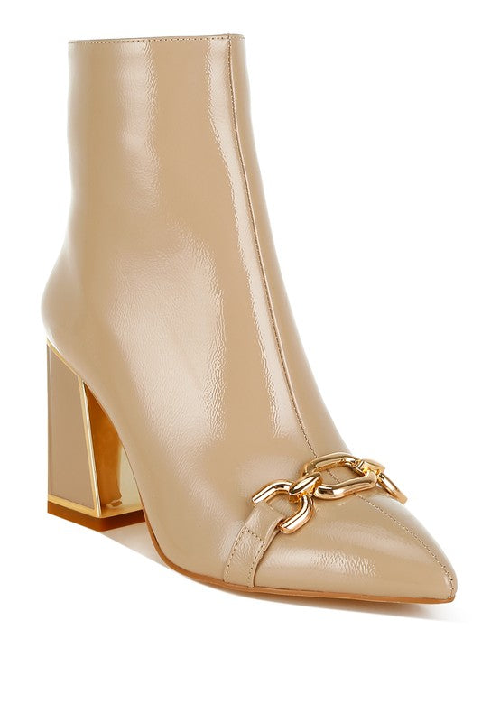 Pollux Metallic Chain Detail Boots-Rag Company-[option4]-[option5]-[option6]-[option7]-[option8]-Shop-Boutique-Clothing-for-Women-Online