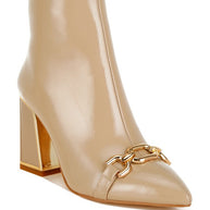 Pollux Metallic Chain Detail Boots-Rag Company-[option4]-[option5]-[option6]-[option7]-[option8]-Shop-Boutique-Clothing-for-Women-Online