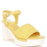 Mazaro Raffia Chunky Sandals-Rag Company-[option4]-[option5]-[option6]-[option7]-[option8]-Shop-Boutique-Clothing-for-Women-Online