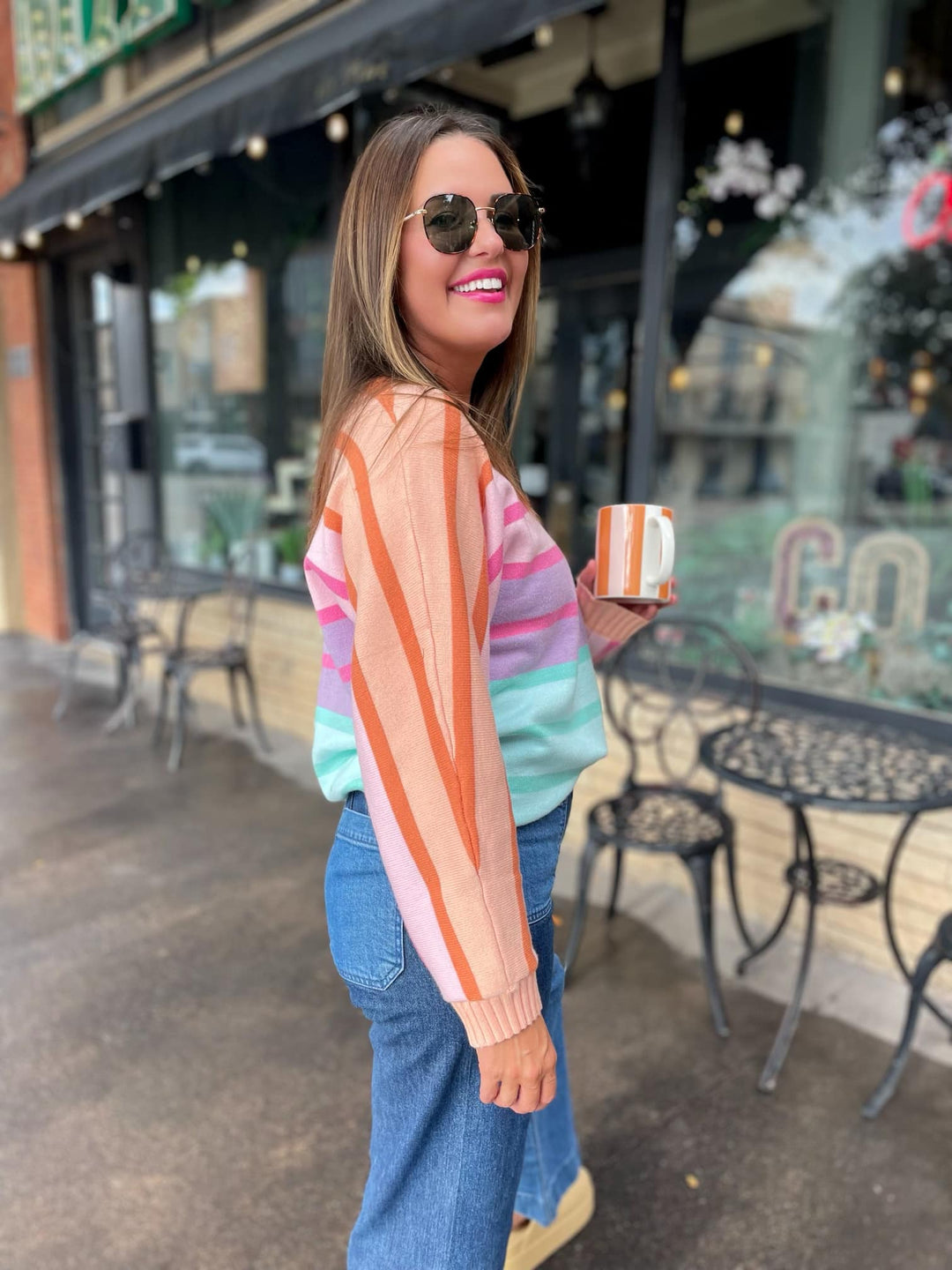 Over The Rainbow Striped Sweater-Womens-Ave Shops-[option4]-[option5]-[option6]-[option7]-[option8]-Shop-Boutique-Clothing-for-Women-Online