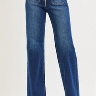RISEN Full Size High Rise Wide Leg Jeans with Front Tie Detail Plus Size-Jeans-Trendsi-[option4]-[option5]-[option6]-[option7]-[option8]-Shop-Boutique-Clothing-for-Women-Online