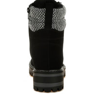 Mahisha Knitted Collar Zip-Up Hiker Boots-Rag Company-[option4]-[option5]-[option6]-[option7]-[option8]-Shop-Boutique-Clothing-for-Women-Online