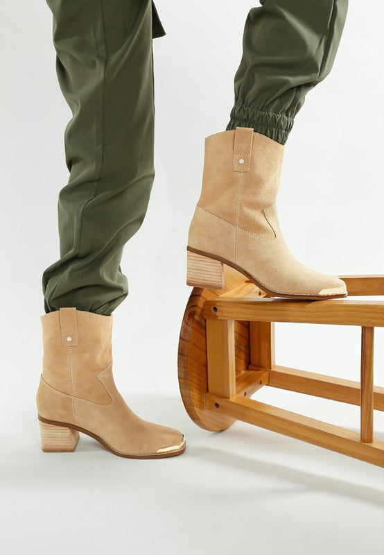 Emberly Suede Square Toe Ankle Boots-Rag Company-[option4]-[option5]-[option6]-[option7]-[option8]-Shop-Boutique-Clothing-for-Women-Online