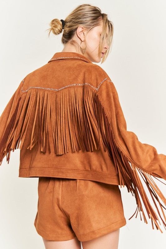 Suede studded fringe jacket-Jade By Jane-[option4]-[option5]-[option6]-[option7]-[option8]-Shop-Boutique-Clothing-for-Women-Online