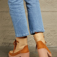 East Lion Corp Lace Up Lug Booties-Boots-Trendsi-[option4]-[option5]-[option6]-[option7]-[option8]-Shop-Boutique-Clothing-for-Women-Online