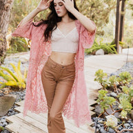 Crochet Open Patch Longline Kimono-Leto Accessories-[option4]-[option5]-[option6]-[option7]-[option8]-Shop-Boutique-Clothing-for-Women-Online