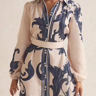 Printed Long Sleeve Shirt Dress-Dresses-Trendsi-[option4]-[option5]-[option6]-[option7]-[option8]-Shop-Boutique-Clothing-for-Women-Online