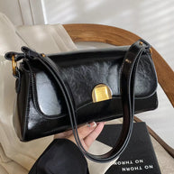 Golden Clasp Shoulder Bag-hand bag-Trendsi-[option4]-[option5]-[option6]-[option7]-[option8]-Shop-Boutique-Clothing-for-Women-Online