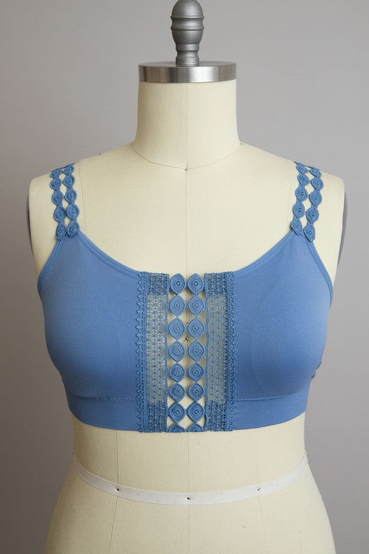 Boho Eye Lace Applique Bralette Plus Size-Leto Accessories-Blue-1X/2X-[option4]-[option5]-[option6]-[option7]-[option8]-Shop-Boutique-Clothing-for-Women-Online