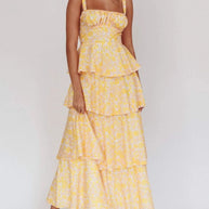 Floral Layered Ruffle Dress-Dresses-Trendsi-[option4]-[option5]-[option6]-[option7]-[option8]-Shop-Boutique-Clothing-for-Women-Online