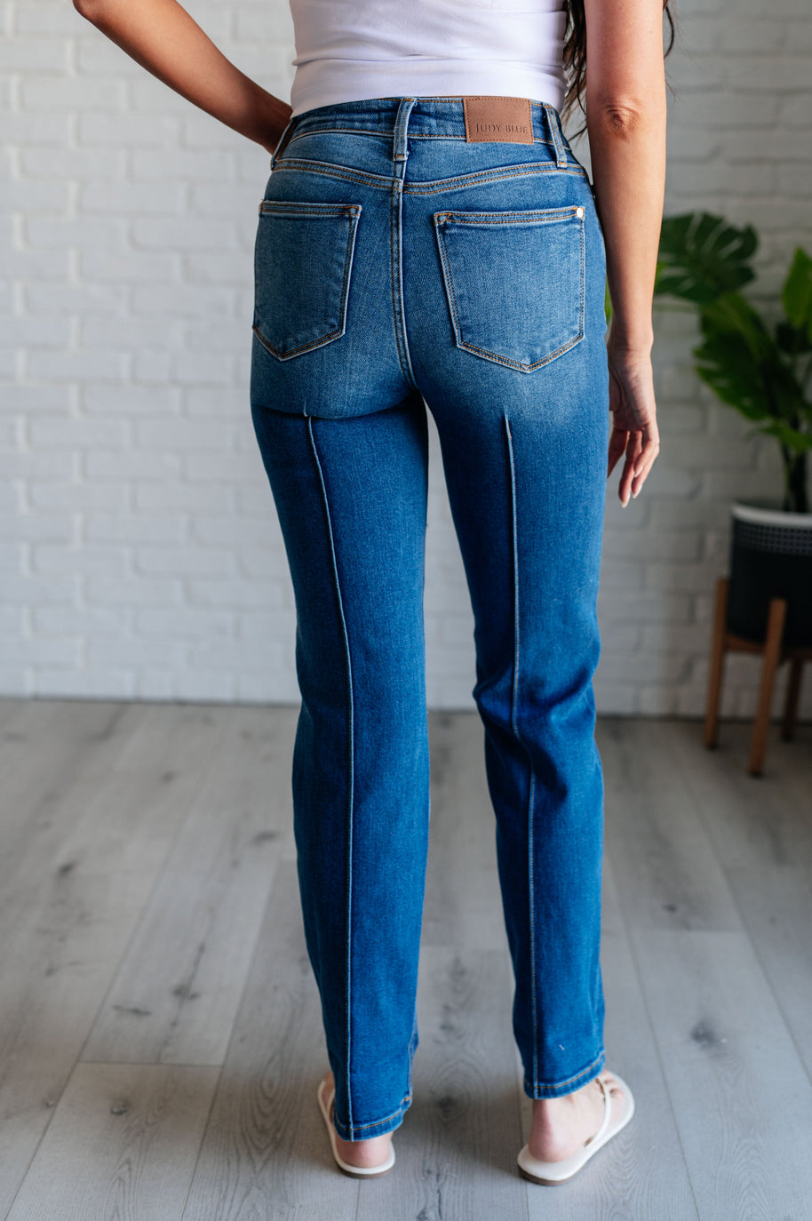 Judy Blue Campbell High Rise Center Seam Detail Straight Jeans-Womens-Ave Shops-[option4]-[option5]-[option6]-[option7]-[option8]-Shop-Boutique-Clothing-for-Women-Online
