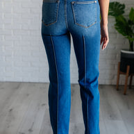 Judy Blue Campbell High Rise Center Seam Detail Straight Jeans-Womens-Ave Shops-[option4]-[option5]-[option6]-[option7]-[option8]-Shop-Boutique-Clothing-for-Women-Online