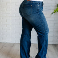 Judy Blue Muriel Mid Rise Control Top Classic Straight Jeans-Womens-Ave Shops-[option4]-[option5]-[option6]-[option7]-[option8]-Shop-Boutique-Clothing-for-Women-Online