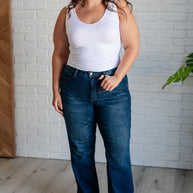 Judy Blue Muriel Mid Rise Control Top Classic Straight Jeans-Womens-Ave Shops-[option4]-[option5]-[option6]-[option7]-[option8]-Shop-Boutique-Clothing-for-Women-Online