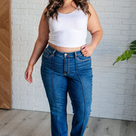 Judy Blue Campbell High Rise Center Seam Detail Straight Jeans-Womens-Ave Shops-[option4]-[option5]-[option6]-[option7]-[option8]-Shop-Boutique-Clothing-for-Women-Online