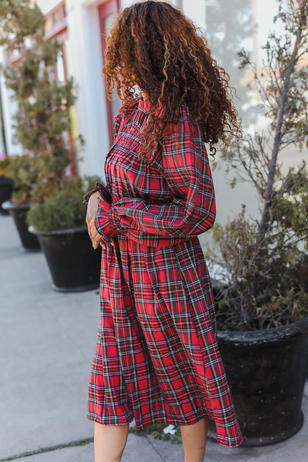 All I Want Hunter Red Plaid Check Woven Pocketed Dress-Haptics-[option4]-[option5]-[option6]-[option7]-[option8]-Shop-Boutique-Clothing-for-Women-Online