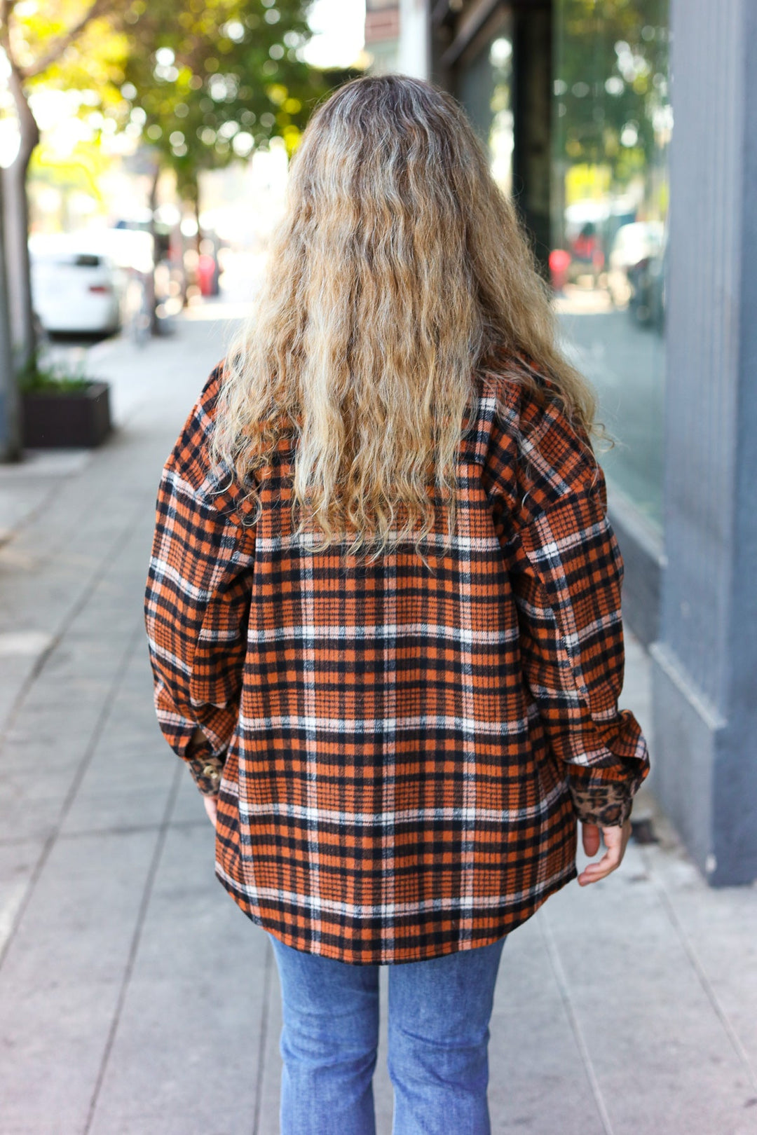 Put Together Rust Plaid & Animal Print Button Down Shacket-Haptics-[option4]-[option5]-[option6]-[option7]-[option8]-Shop-Boutique-Clothing-for-Women-Online