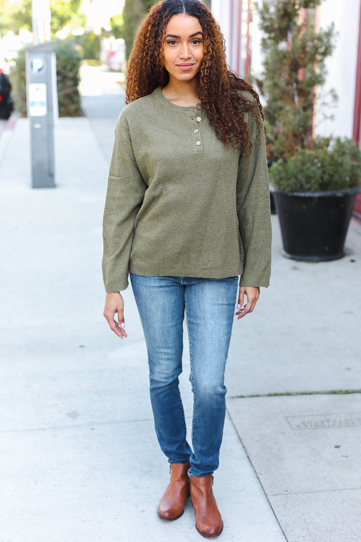 Beautiful You Moss Green Button Down Ribbed Sweater-Bibi-[option4]-[option5]-[option6]-[option7]-[option8]-Shop-Boutique-Clothing-for-Women-Online