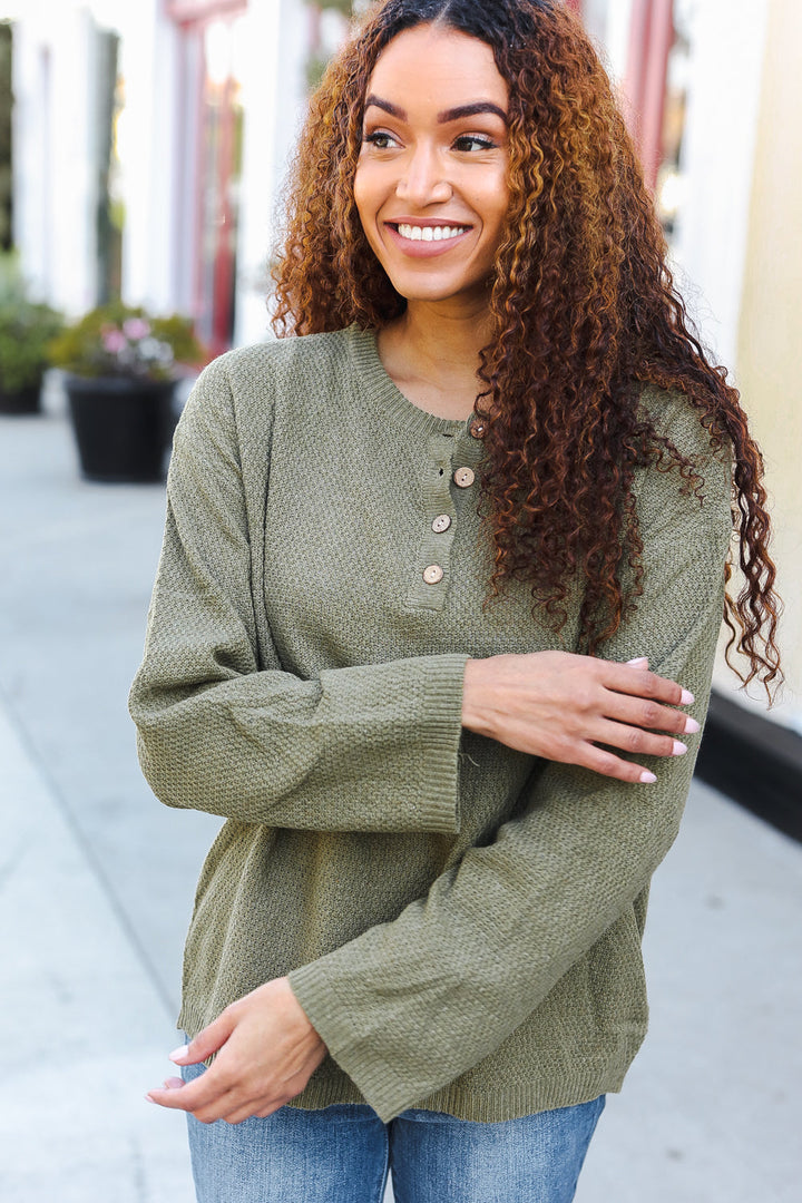 Beautiful You Moss Green Button Down Ribbed Sweater-Bibi-[option4]-[option5]-[option6]-[option7]-[option8]-Shop-Boutique-Clothing-for-Women-Online