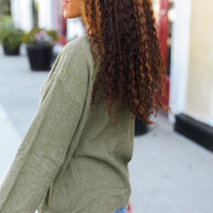 Beautiful You Moss Green Button Down Ribbed Sweater-Bibi-[option4]-[option5]-[option6]-[option7]-[option8]-Shop-Boutique-Clothing-for-Women-Online