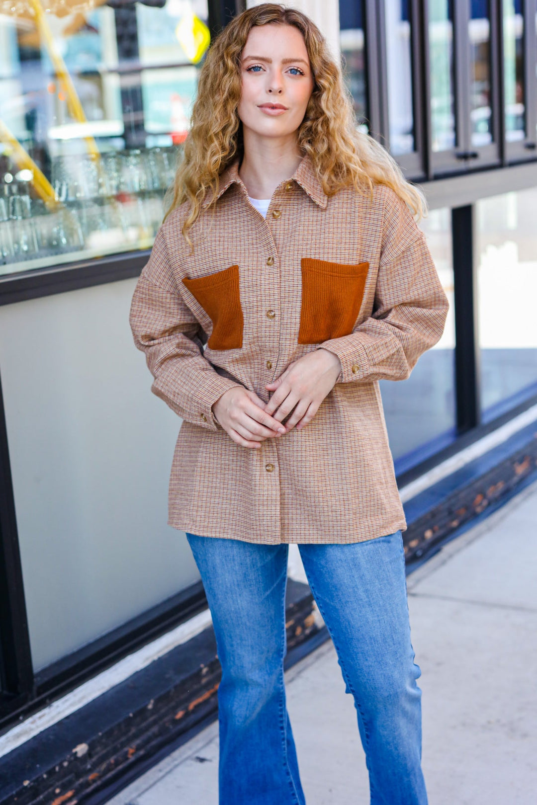 Start You Day Rust Flannel Plaid Oversized Shacket-Haptics-[option4]-[option5]-[option6]-[option7]-[option8]-Shop-Boutique-Clothing-for-Women-Online