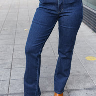 Judy Blue Dark Wash High Waisted Straight Fit Jeans-Judy Blue-[option4]-[option5]-[option6]-[option7]-[option8]-Shop-Boutique-Clothing-for-Women-Online