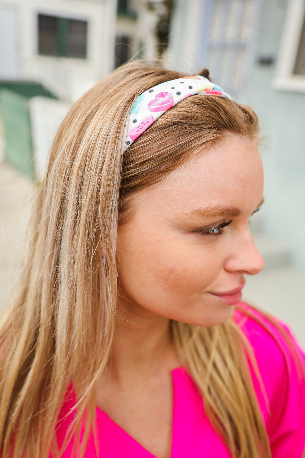 Multicolor Polka Dot & Heart Candy Twist Headband-accessor-Jane Claire-One Size Fits All-[option4]-[option5]-[option6]-[option7]-[option8]-Shop-Boutique-Clothing-for-Women-Online