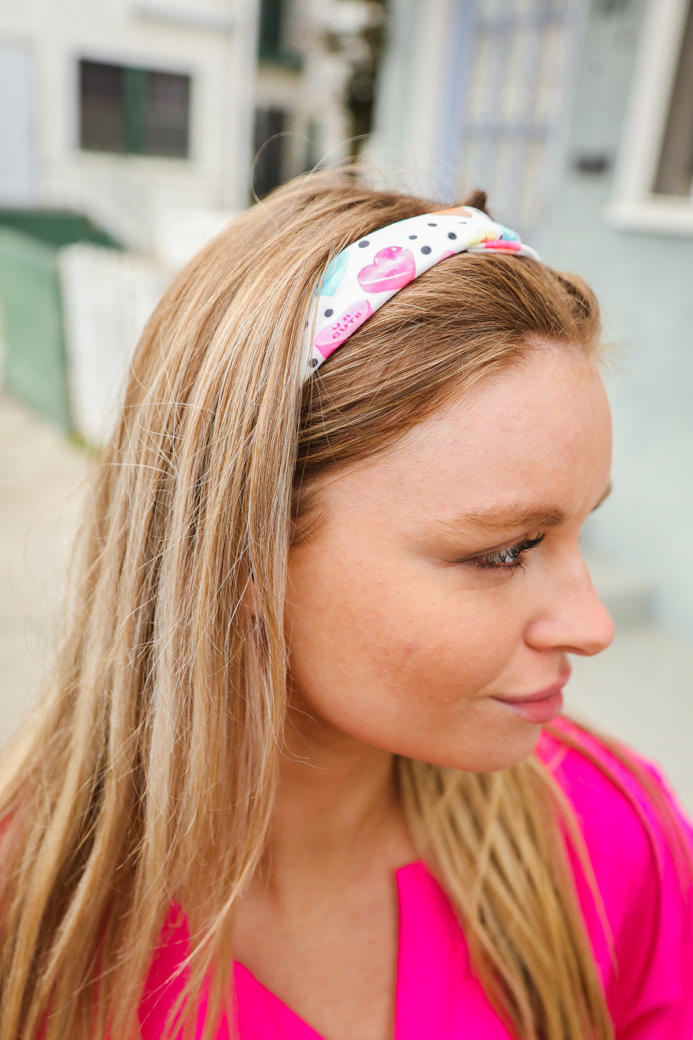 Multicolor Polka Dot & Heart Candy Twist Headband-accessor-Jane Claire-One Size Fits All-[option4]-[option5]-[option6]-[option7]-[option8]-Shop-Boutique-Clothing-for-Women-Online