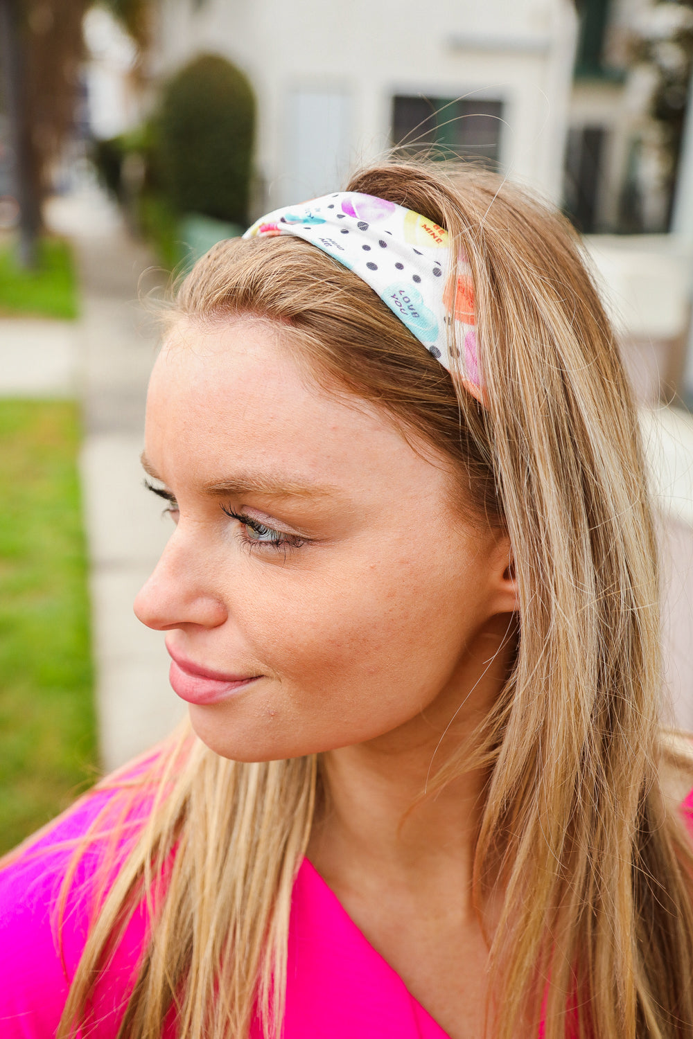 Multicolor Polka Dot & Heart Candy Twist Headband-accessor-Jane Claire-One Size Fits All-[option4]-[option5]-[option6]-[option7]-[option8]-Shop-Boutique-Clothing-for-Women-Online