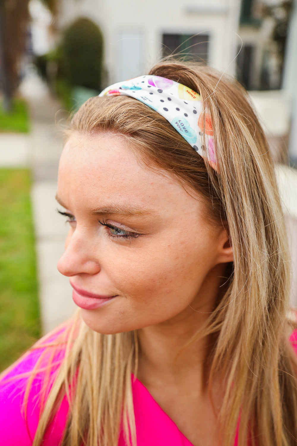 Multicolor Polka Dot & Heart Candy Twist Headband-accessor-Jane Claire-One Size Fits All-[option4]-[option5]-[option6]-[option7]-[option8]-Shop-Boutique-Clothing-for-Women-Online