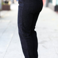 Zenana Going Your Way Black Corduroy High Rise Tapered Leg Pants-Zenana-[option4]-[option5]-[option6]-[option7]-[option8]-Shop-Boutique-Clothing-for-Women-Online