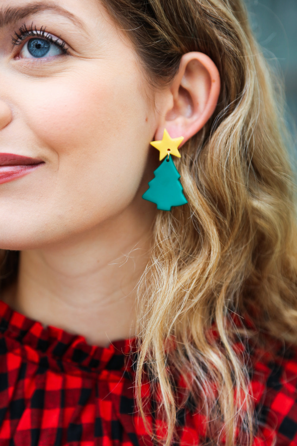 Christmas Tree Clay Dangle Earrings-Bloom 2023 Winter Sale-One Size Fits All-[option4]-[option5]-[option6]-[option7]-[option8]-Shop-Boutique-Clothing-for-Women-Online