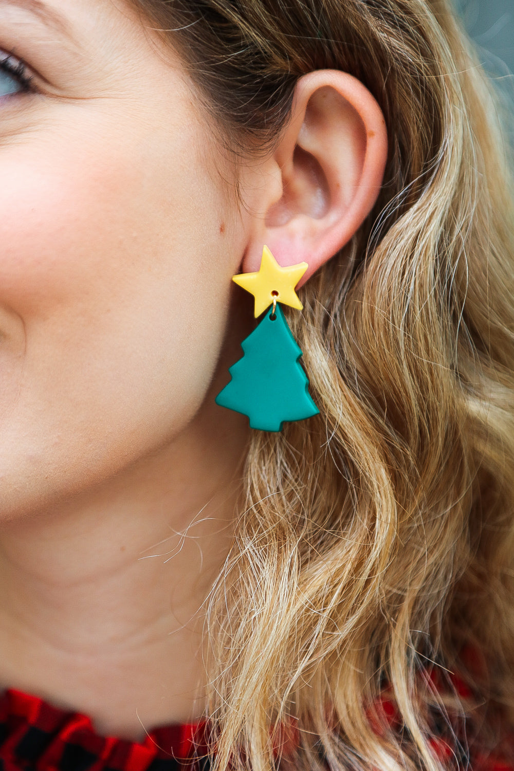 Christmas Tree Clay Dangle Earrings-Bloom 2023 Winter Sale-One Size Fits All-[option4]-[option5]-[option6]-[option7]-[option8]-Shop-Boutique-Clothing-for-Women-Online