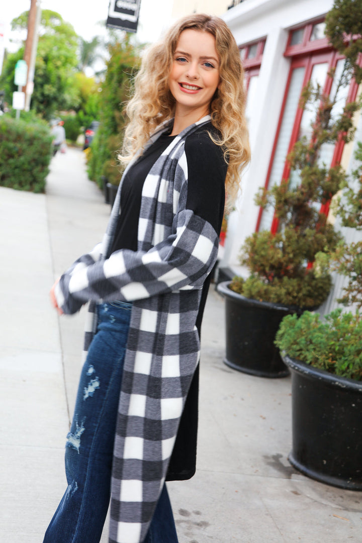 Get To Know You Black Buffalo Plaid Hacci Cardigan-Haptics-[option4]-[option5]-[option6]-[option7]-[option8]-Shop-Boutique-Clothing-for-Women-Online