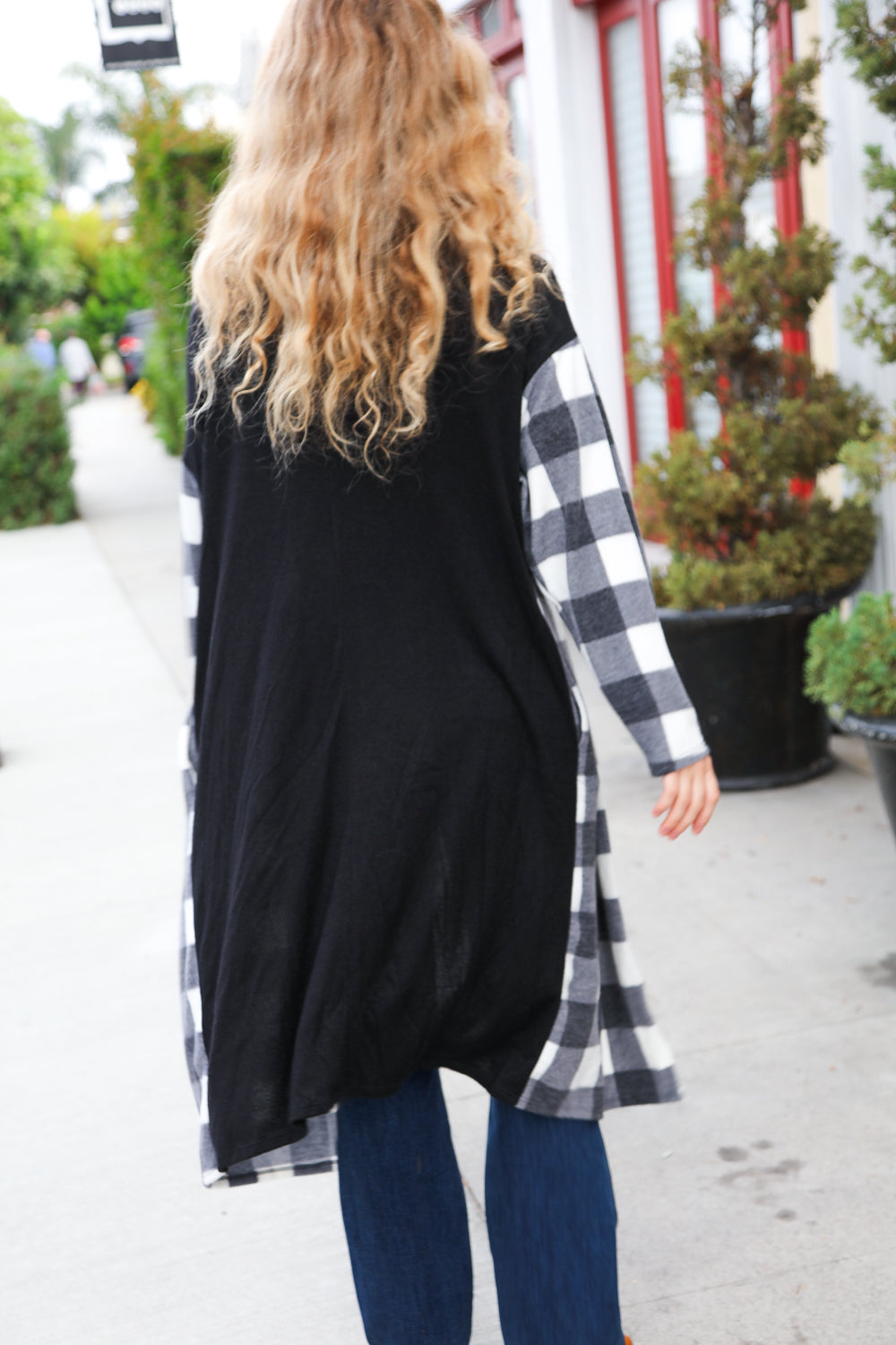 Get To Know You Black Buffalo Plaid Hacci Cardigan-Haptics-[option4]-[option5]-[option6]-[option7]-[option8]-Shop-Boutique-Clothing-for-Women-Online