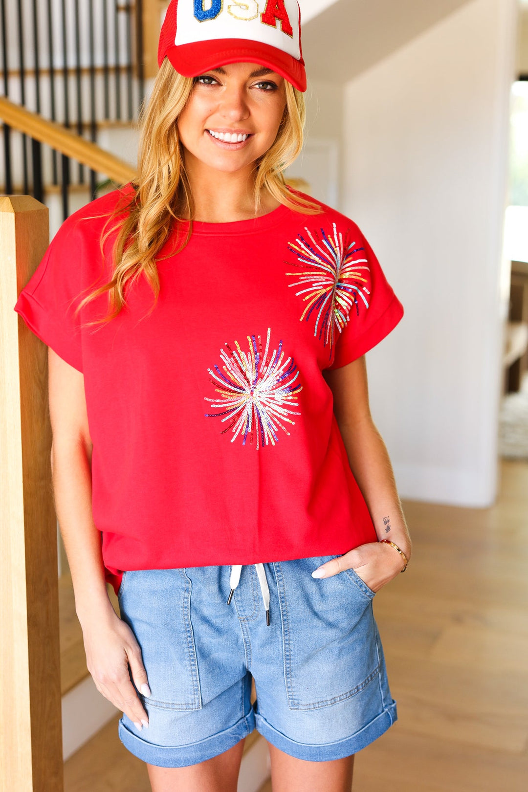 Light Me Up Red Sequin Firework Dolman Top-Haptics-[option4]-[option5]-[option6]-[option7]-[option8]-Shop-Boutique-Clothing-for-Women-Online