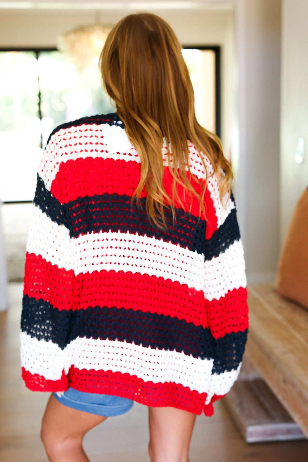 Simply Patriotic Red White & Blue Striped Crochet Cardigan-Haptics-[option4]-[option5]-[option6]-[option7]-[option8]-Shop-Boutique-Clothing-for-Women-Online