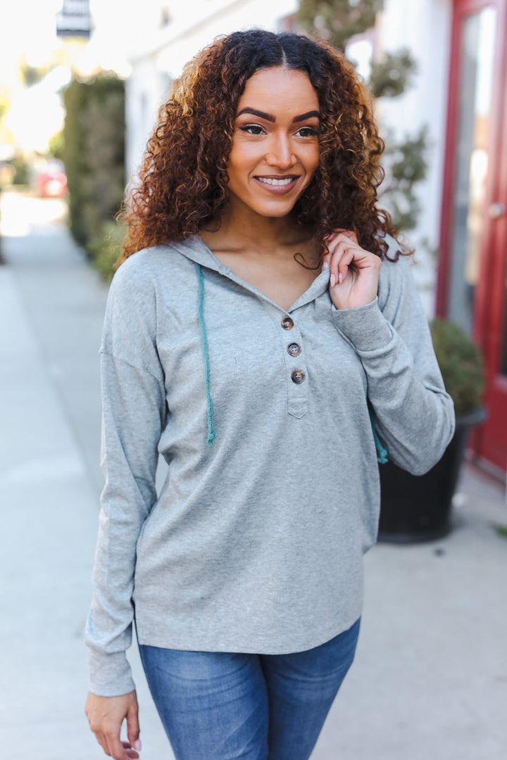 Sparkle Bright Cotton Blend Button Henley Hoodie-Hem & Thread-[option4]-[option5]-[option6]-[option7]-[option8]-Shop-Boutique-Clothing-for-Women-Online