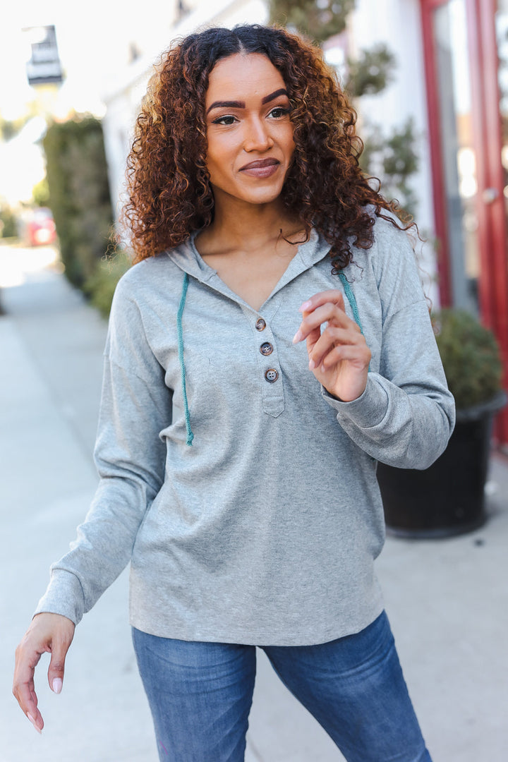 Sparkle Bright Cotton Blend Button Henley Hoodie-Hem & Thread-[option4]-[option5]-[option6]-[option7]-[option8]-Shop-Boutique-Clothing-for-Women-Online