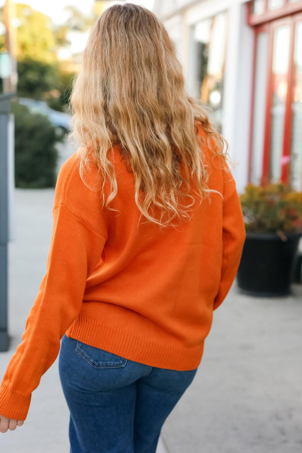 Game Day Orange "Tennessee" Embroidery Pop Up Sweater-Bloom 2023 Winter Sale-[option4]-[option5]-[option6]-[option7]-[option8]-Shop-Boutique-Clothing-for-Women-Online