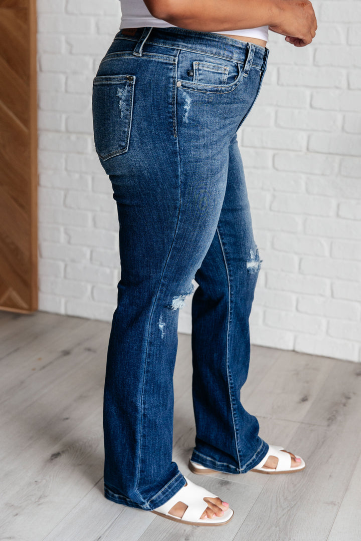 Judy Blue Mila Mid Rise Distressed Bootcut Jeans-Womens-Ave Shops-[option4]-[option5]-[option6]-[option7]-[option8]-Shop-Boutique-Clothing-for-Women-Online