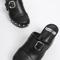 Septim Genuine Leather Studded Clog Heels-Rag Company-[option4]-[option5]-[option6]-[option7]-[option8]-Shop-Boutique-Clothing-for-Women-Online
