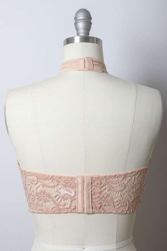 High Neck Mesh Choker Bralette-Leto Accessories-[option4]-[option5]-[option6]-[option7]-[option8]-Shop-Boutique-Clothing-for-Women-Online